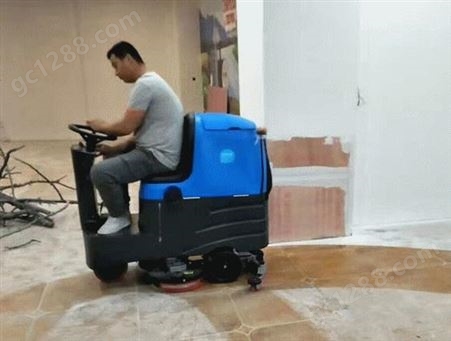 天津洗地机 驾驶式清洁机 容恩R-QQ 物业擦地机 大理石地面拖地机