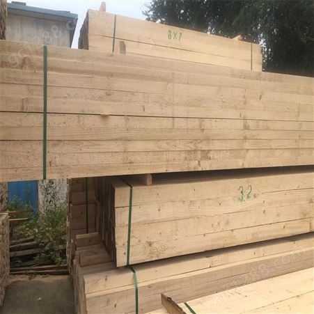 禄森4x8工地建筑木方规格 白松方木材质坚韧