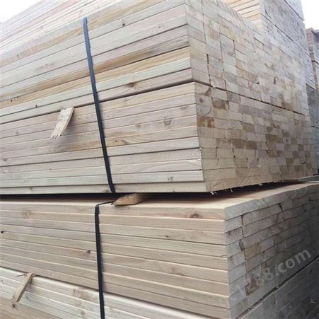 铁杉建筑木方价格 白松辐射松方形木条厂家直发