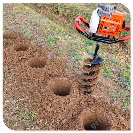 立柱埋桩挖坑机 汽油两冲程挖坑机 植树造林挖坑机厂家直供