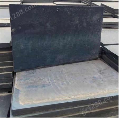厂家定制卸煤沟简仓铸石板 排渣沟抗冲击铸石衬板 质优价廉