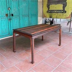 嘉宏阁 红木床办公桌椅 缅甸花梨木 中式二手家具回收