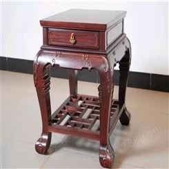 嘉宏阁 花梨木茶桌椅组合 新中式茶台 实木雕花茶几回收