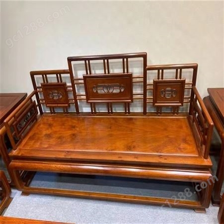 小型实木储物柜 缅甸花梨木圈椅回收 二手红木家具收购 嘉宏阁