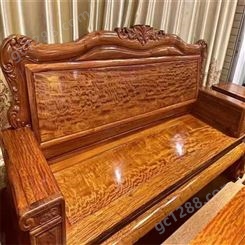 二手红木家具缅甸花梨木中堂回收沙发电视柜餐桌椅床铺