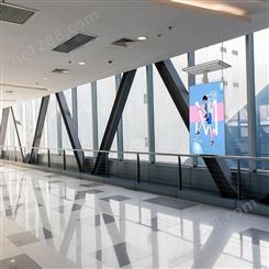 巡视XUNSHINA55寸商场营业厅超薄高清双面屏幕吊挂广告机
