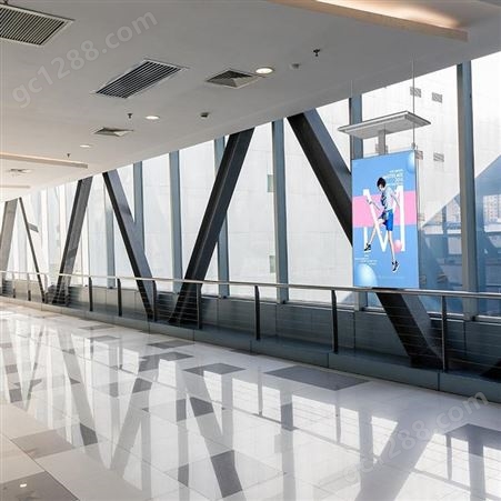 巡视XUNSHINA55寸商场营业厅超薄高清双面屏幕吊挂广告机