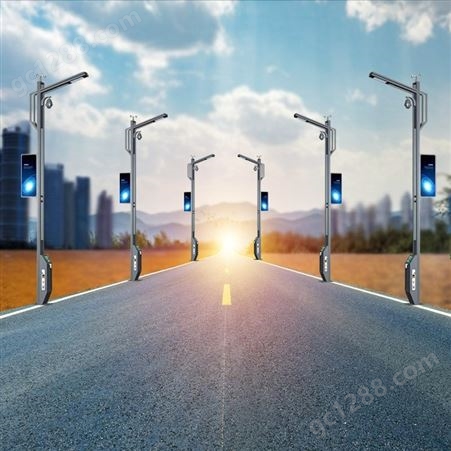 联球5G城市智慧灯杆LED智能监控广告屏充电桩智慧路灯市政亮化改造灯