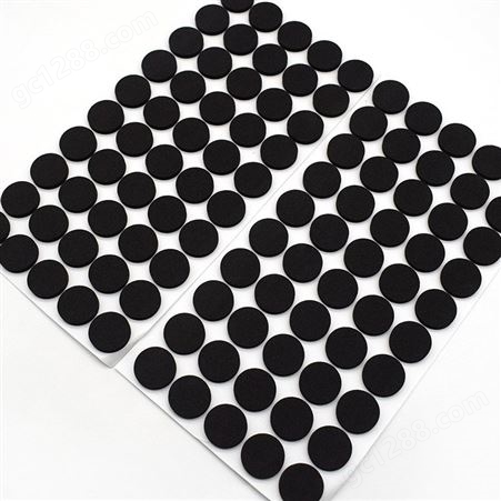 网格eva胶垫定制 黑色圆形硅胶脚垫泡棉防护垫 桌子自粘垫片批发
