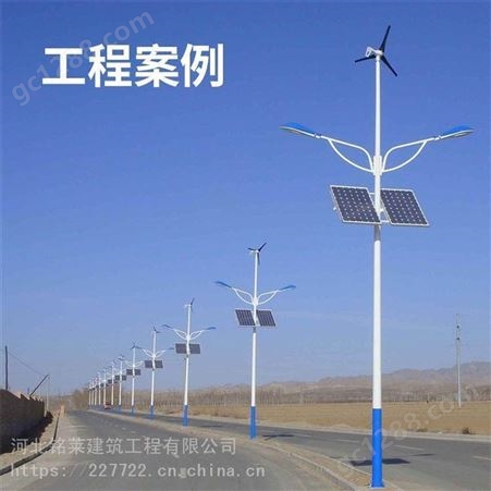 英光风光互补太阳能路灯8米10米新农村山村风能风力发电