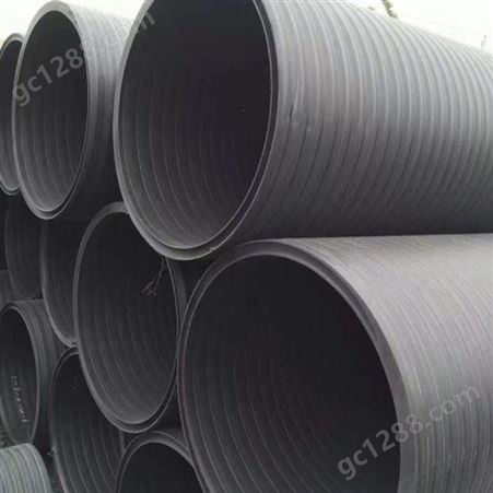 HDPE聚乙烯塑钢缠绕管 中空壁缠绕管 埋地排水管道定制批发