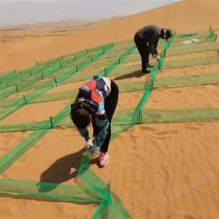 航瑞 沙漠公路防沙固沙网  绿色聚乙烯阻沙网 尼龙网沙障