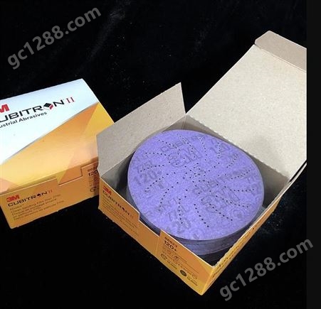 3M775L薄膜背基砂碟 金属腻子粉打磨用陶瓷磨料圆盘砂紫色砂纸