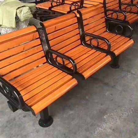 定制 天津公园庭院排椅 北京社区庭院小区休闲铁艺长排椅 北京户外长椅 优良选材