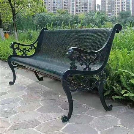 按需定制 休闲长条凳 公园庭院排椅 小区欧式椅 可定制