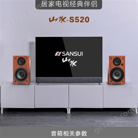 山水S520家庭电视k歌音响套装电脑台式HIFI有源蓝牙音箱麦克风USB+2个话筒