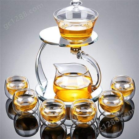 防烫玻璃茶具  磁吸玻璃热水壶  功夫茶具  高鹏硅绿茶壶