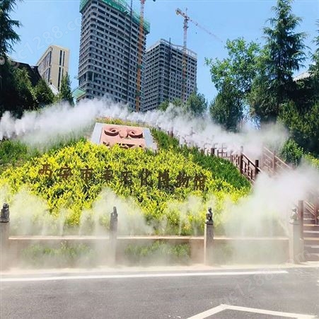 陕西景区人造雾系统 高压水喷雾造景、降温、降尘设备