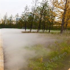 榆林雾森人工造雾系统 公园庭院别墅、园林景观造雾设计安装
