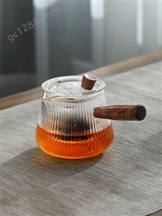日式玻璃小茶壶套装侧把泡茶电陶炉煮茶器耐高温茶水分离功夫茶具