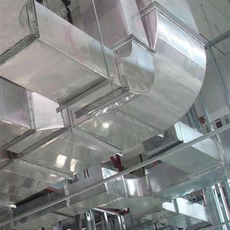 方形共板风管 矩形通风管道 不锈钢排烟管加工定制
