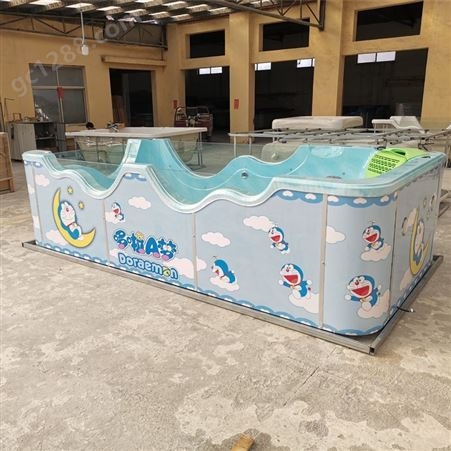 辛集儿童泳池厂家批发供应 组装式儿童游泳池 亚克力恒温儿童游泳池 全透明玻璃泳池