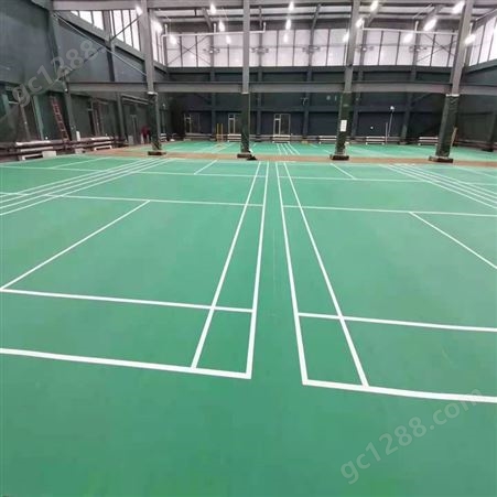羽毛球地板胶 深圳羽毛球PVC地板球场塑胶地板