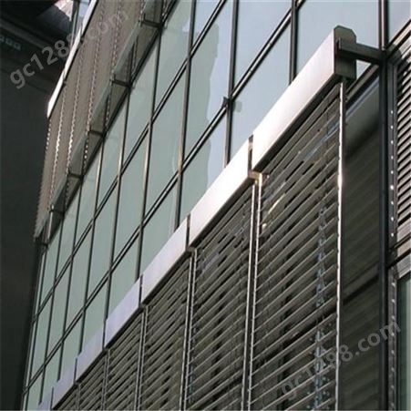 电动百叶窗 双层百叶式出风口 方形空调通风口 排风外墙窗口 可定制