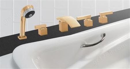 TOTO卫浴铜合金台式双柄双控浴缸水嘴带抽取式浴缸龙头DB210CR