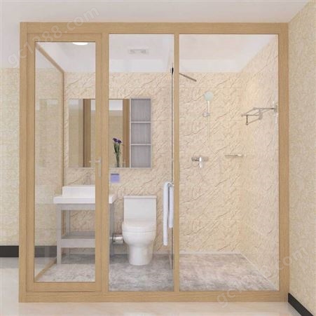 百思沐整体浴室BS1521一体式卫生间 酒店宾馆集成卫浴工程专用