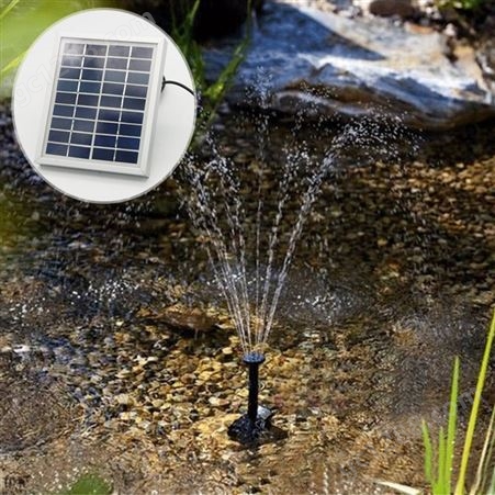 太阳能喷泉花园景观微型喷泉水泵 太阳能喷亚马逊热品