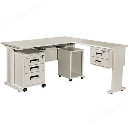 办公室加厚钢制办公桌写字台电脑桌桌子铁皮桌子