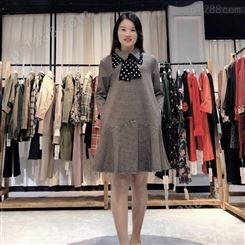 【水之恋】2020亚马逊春装连衣裙 品牌折扣女装货源走份