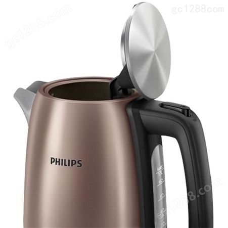 飞利浦（PHILIPS）电水壶热水壶电热水壶不锈钢1.7L防干烧带保温功能 HD9355