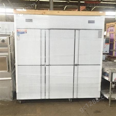 商用六门厨房冰箱 冷藏立式冷冻保鲜柜大容量不锈钢双温冰柜