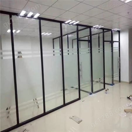 贵州厂家生产定制办公室隔断 玻璃隔断 耐老化玻璃隔断墙