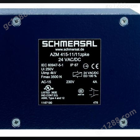 SCHMERSAL施迈赛AZM 415-02/02ZPKE 24VAC/DC 电磁安全锁